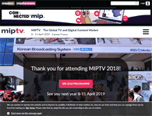 Tablet Screenshot of miptv.com